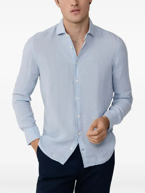 Hackett London long-sleeve buttoned shirt Blue HM3010636