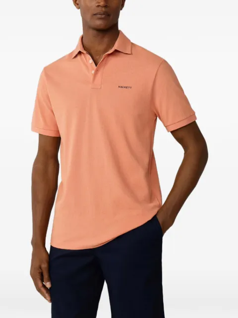 Hackett London Swim Trim polo shirt Orange HM5600146