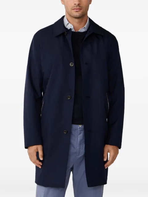 Hackett London Belgravia Mac coat Blue HM4000137