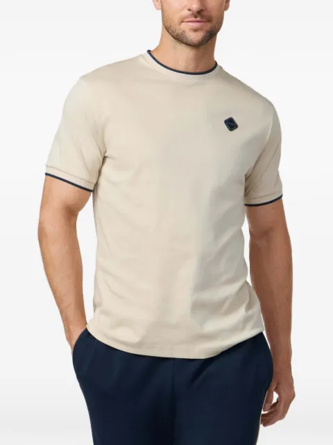 Hackett London logo-embroidered T-shirt Neutrals HM5000096
