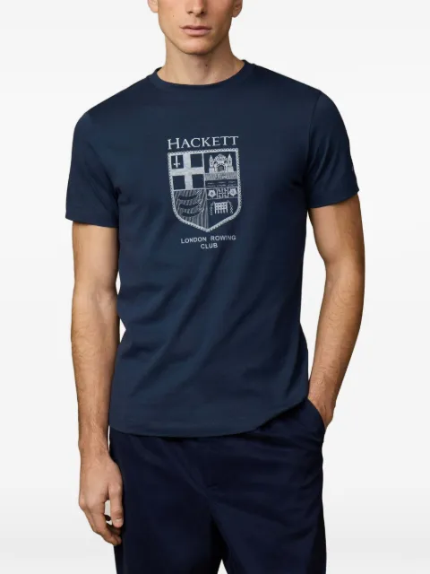 Hackett London London Rowing Club print T-shirt Blue HM5000083