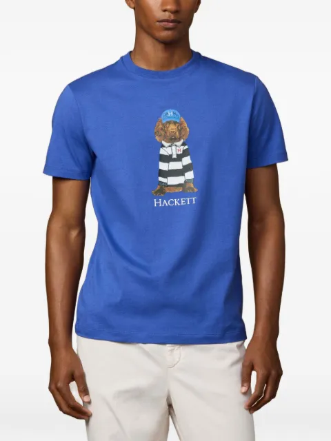 Hackett London Harry print T-shirt Blue HM5000090