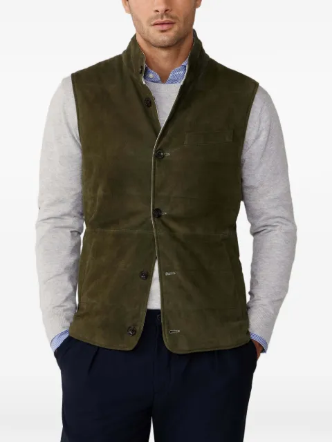 Hackett London reversible gilet Green HM4000129