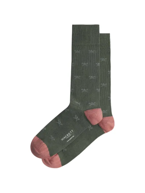 Hackett London Icon jacquard socks Green HMU300076