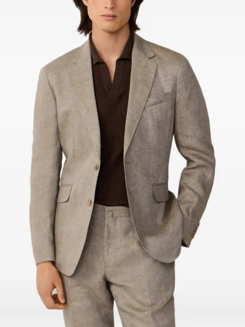 Hackett London Delave hopsack blazer Neutrals HM4400143