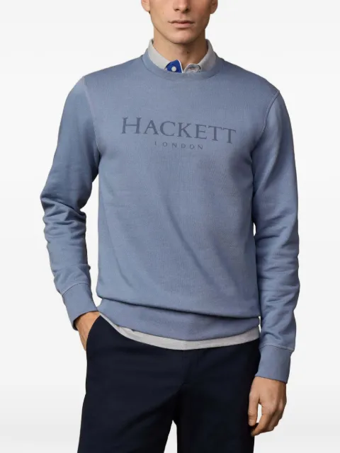 Hackett London logo-print sweatshirt Blue HM5800092