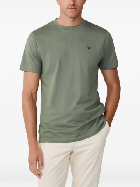 Hackett London logo-embroidered cotton T-shirt Green HM5000100
