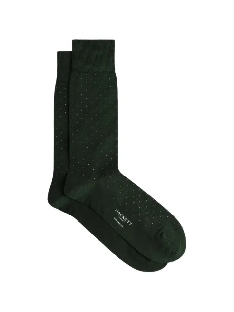 Hackett London jacquard polka-dot socks Green HMU30052