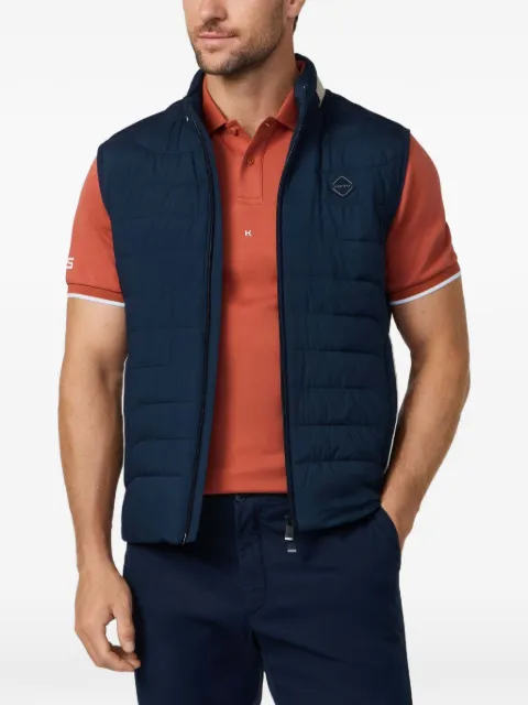 Hackett London HS quilted waistcoat Blue HM4000135
