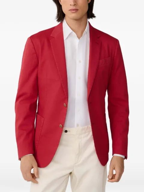 Hackett London single-breasted blazer Red HM4400133