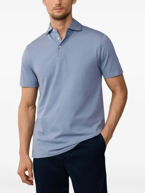 Hackett London short-sleeve pima-cotton polo shirt Blue HM5600106