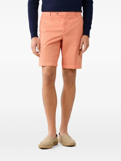 Hackett London garment-dyed cotton shorts Orange HM8000015