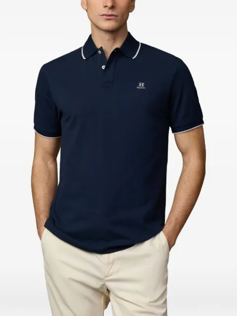 Hackett London Heritage H tipped polo shirt Blue HM5600136