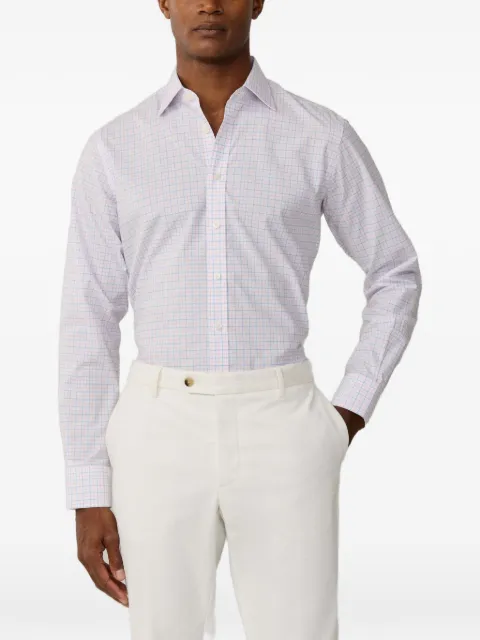 Hackett London Tattersall Pimlico shirt Pink HM3010666