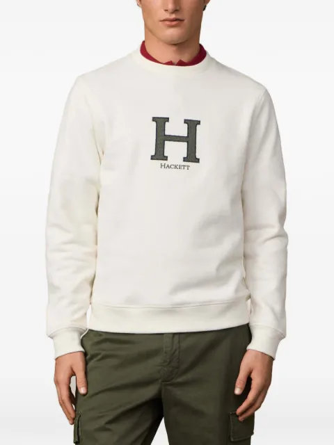 Hackett London embroidered sweatshirt Neutrals HM5800062