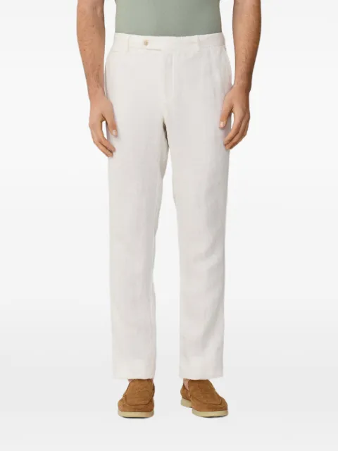 Hackett London Kensington linen chinos Neutrals HM2100097