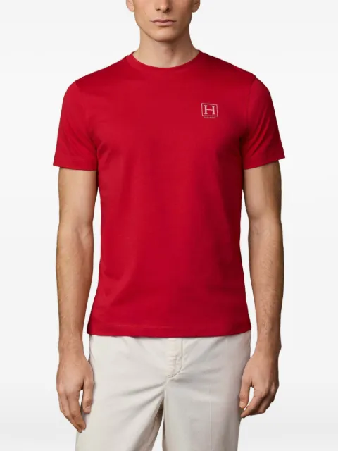 Hackett London logo-print cotton T-shirt Red HM5000077