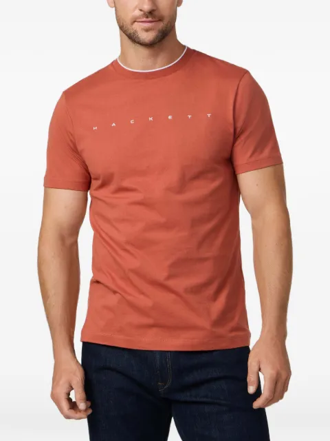 Hackett London logo-print cotton T-shirt Red HM5000103