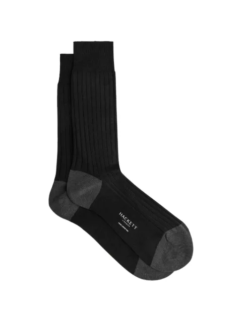 Hackett London ribbed mercerised-cotton socks Blue HMU30045