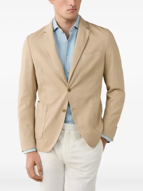 Hackett London single-breasted blazer Neutrals HM4400133