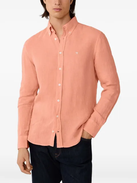 Hackett London Brompton buttoned shirt Orange HM3010635