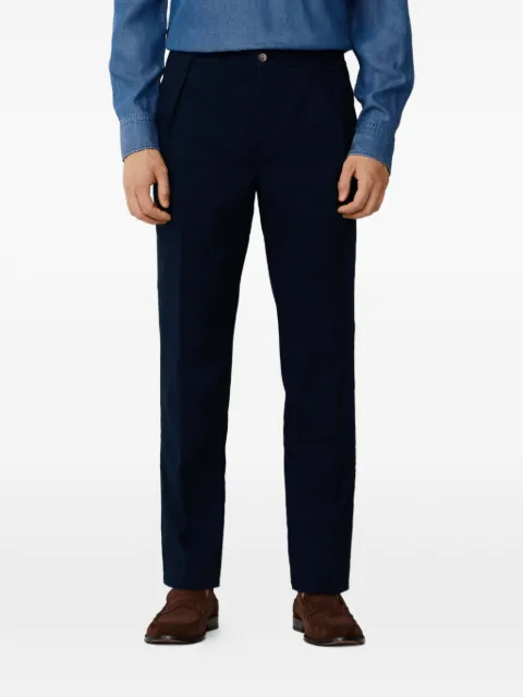 Hackett London Sloane pleat-detail trousers Blue HM2100106