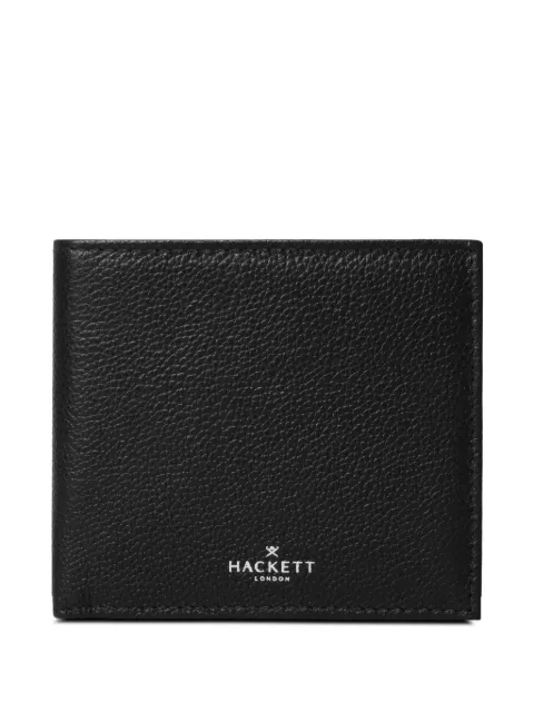 Hackett London logo-detail leather wallet Black HM413626