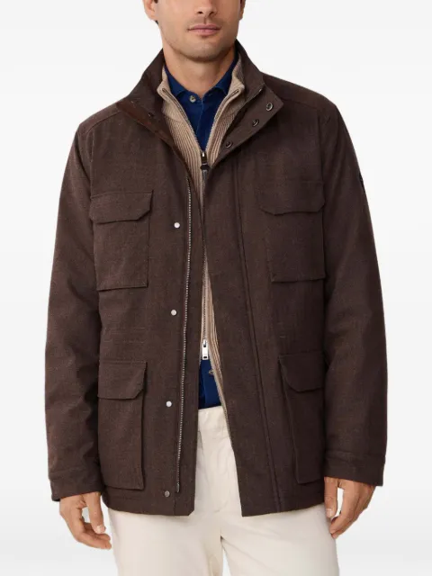 Hackett London Herringbone jacket Brown HM4000154