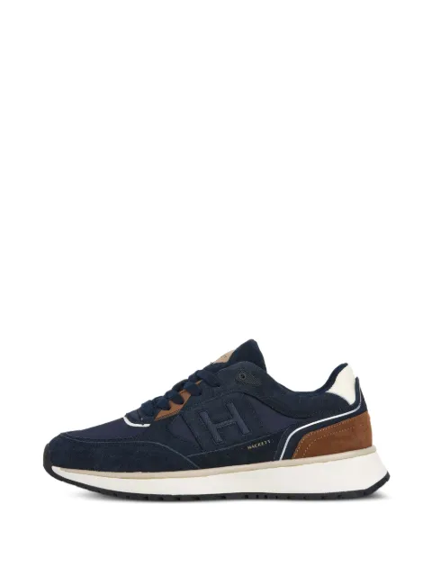 Hackett London Otto monogram-detail sneakers Blue HMS200031