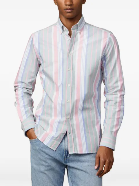 Hackett London striped Oxford shirt Green HM3010683