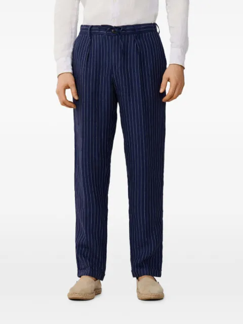 Hackett London Regent pinstripe chinos Blue HM2100096