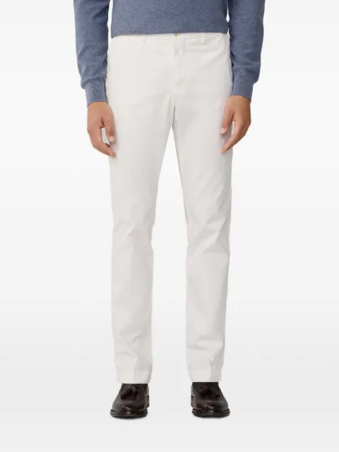 Hackett London Kensington garment-dyed trousers White HM2100062