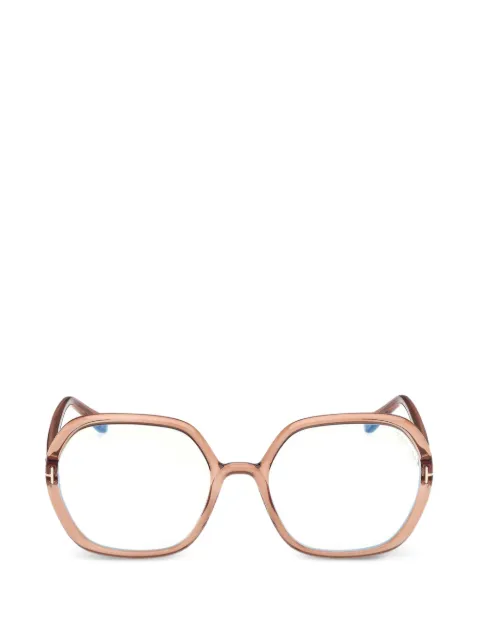 TOM FORD Eyewear geometric-frame glasses Pink FT5814B