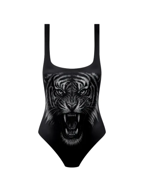 Maison Close Tiger Safari swimsuit Black 565316