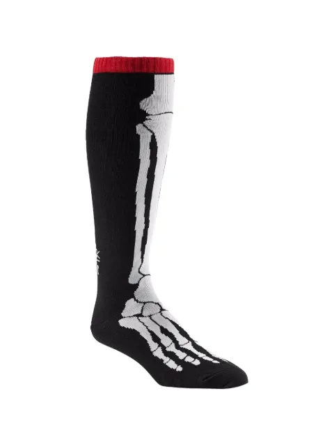 Reebok CrossFit skeleton-print knee socks Black Z93114