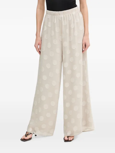 Joseph Ribkoff polka-dot palazzo pants Neutrals 262259