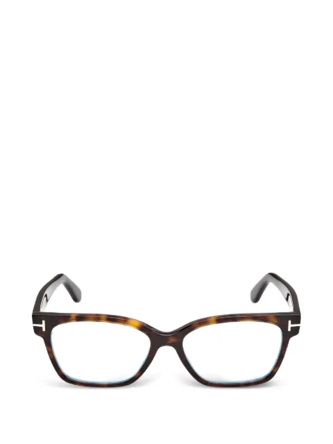 TOM FORD Eyewear tortoiseshell-effect cat-eye glasses Brown FT6171B