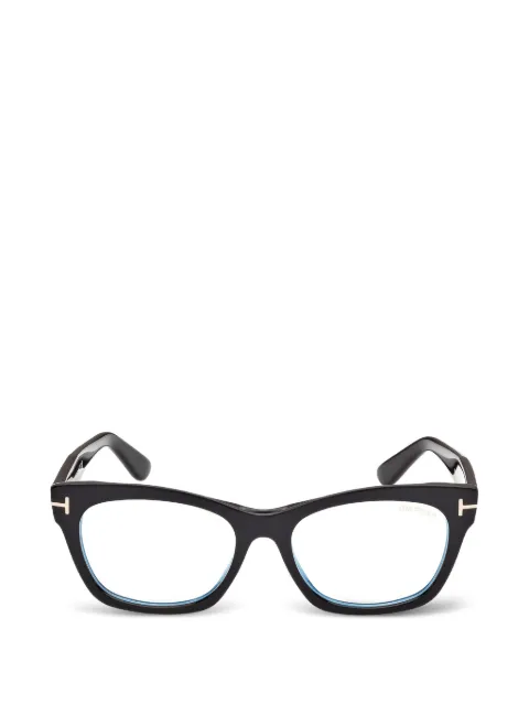 TOM FORD Eyewear T-logo cat-eye glasses Black FT6173B