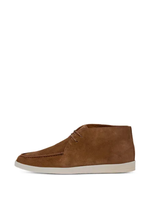 Hackett London Martins suede boat shoes Brown HMS200106