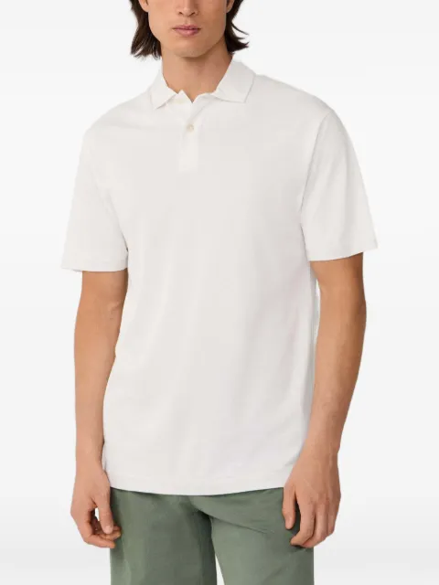 Hackett London Travel pique polo shirt White HM5600132