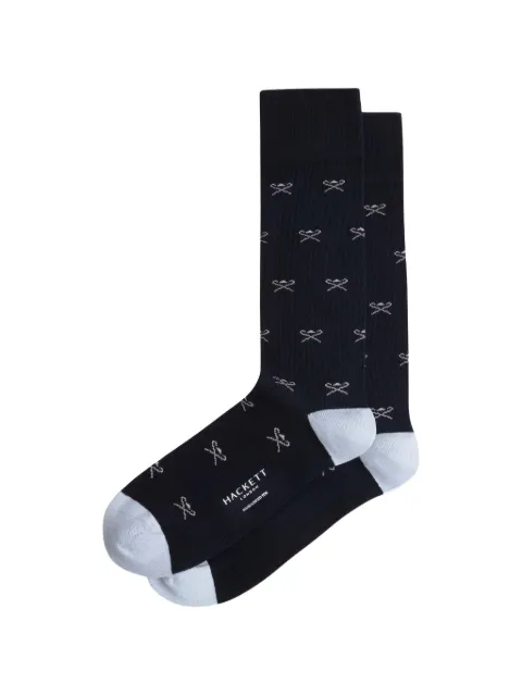 Hackett London Icon jacquard socks Blue HMU300076