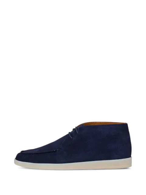 Hackett London Martins suede boat shoes Blue HMS200106