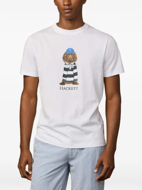 Hackett London Heritage Harry print T-shirt White HM5000090