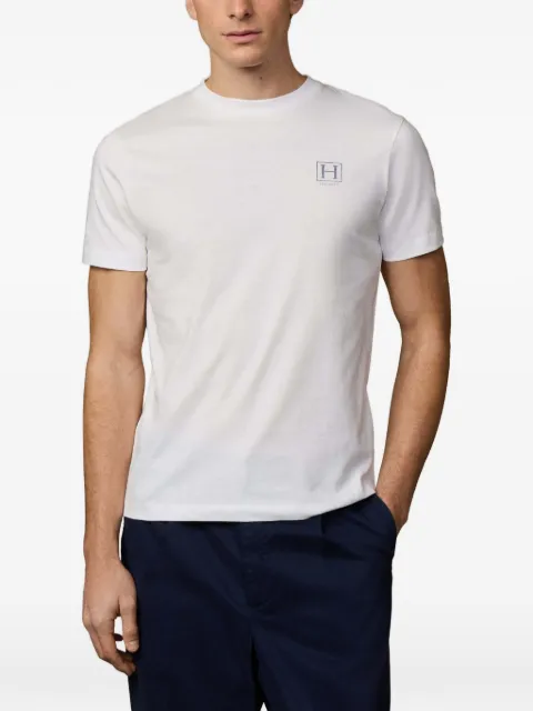 Hackett London logo-print cotton T-shirt White HM5000077