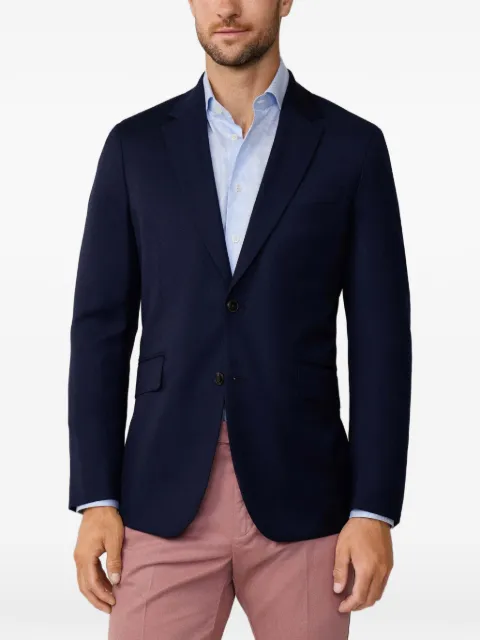 Hackett London wool hopsack blazer Blue HM443452