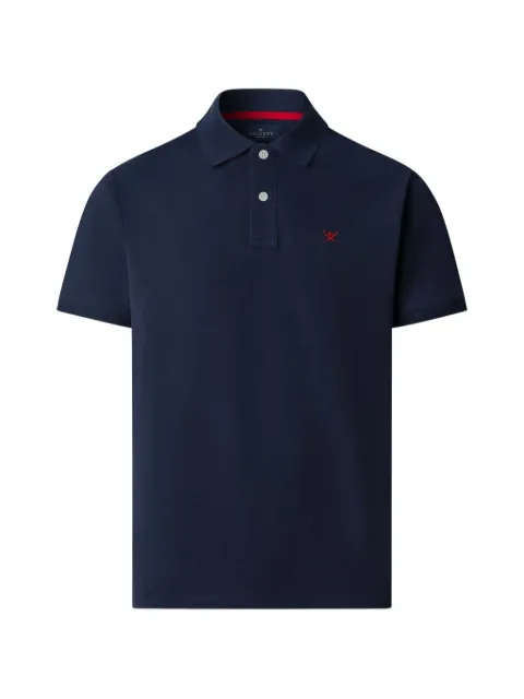 Hackett London logo-embroidered polo shirt Blue HM562363