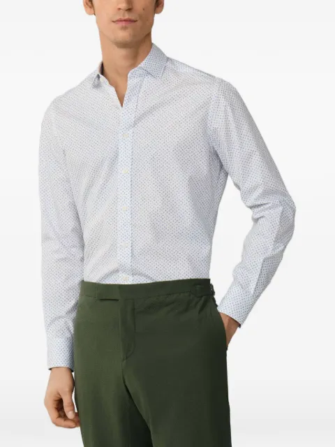 Hackett London mini floral-print cotton shirt White HM3010676
