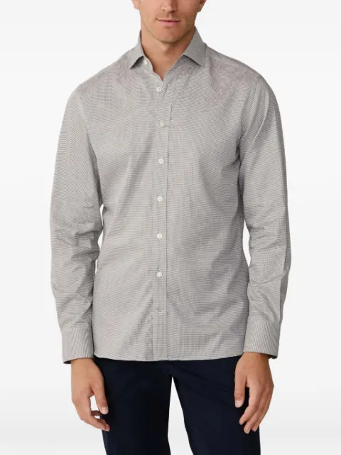 Hackett London puppytooth-pattern shirt Green HM3010536