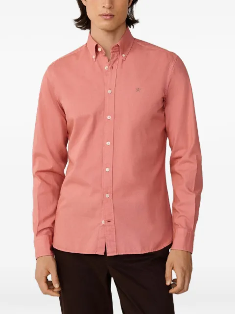 Hackett London garment-dyed Oxford shirt Red HM3010539