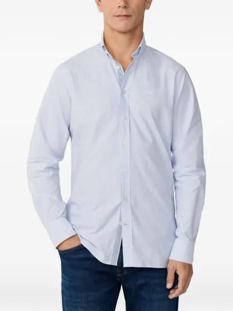 Hackett London ticking-stripe button-down shirt Blue HM3010659